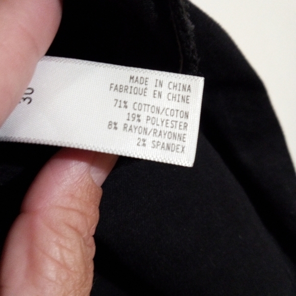 Leith high rise black jeans with front hem splits women's size 30 - Picture 6 of 9